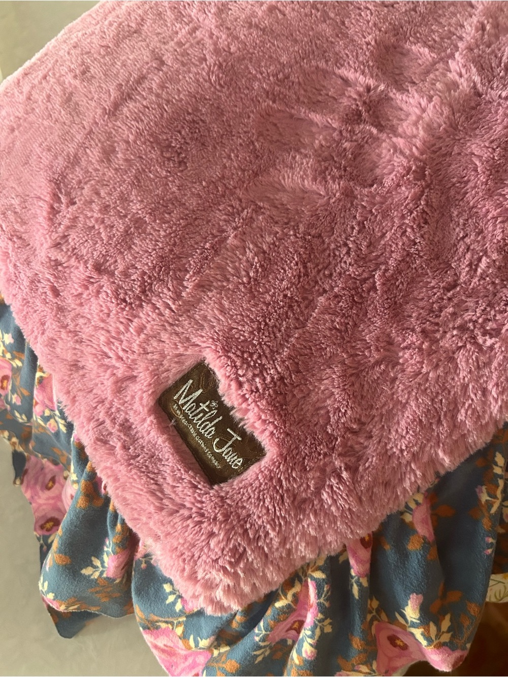 Matilda Jane Wrap Me Up Blanket soft orchid plush blanket